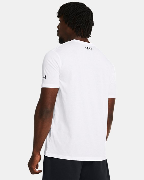Men's UA Athletics Short Sleeve in White image number 1